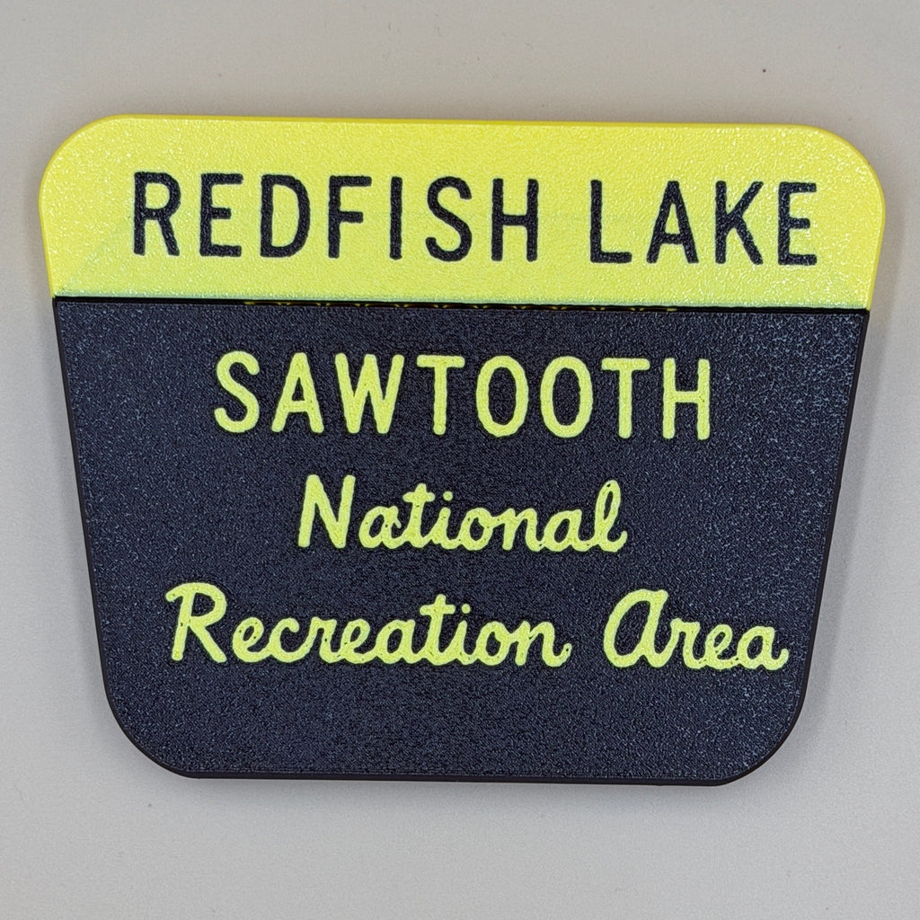 Redfish Lake Sawtooth National Recreation Area Sign