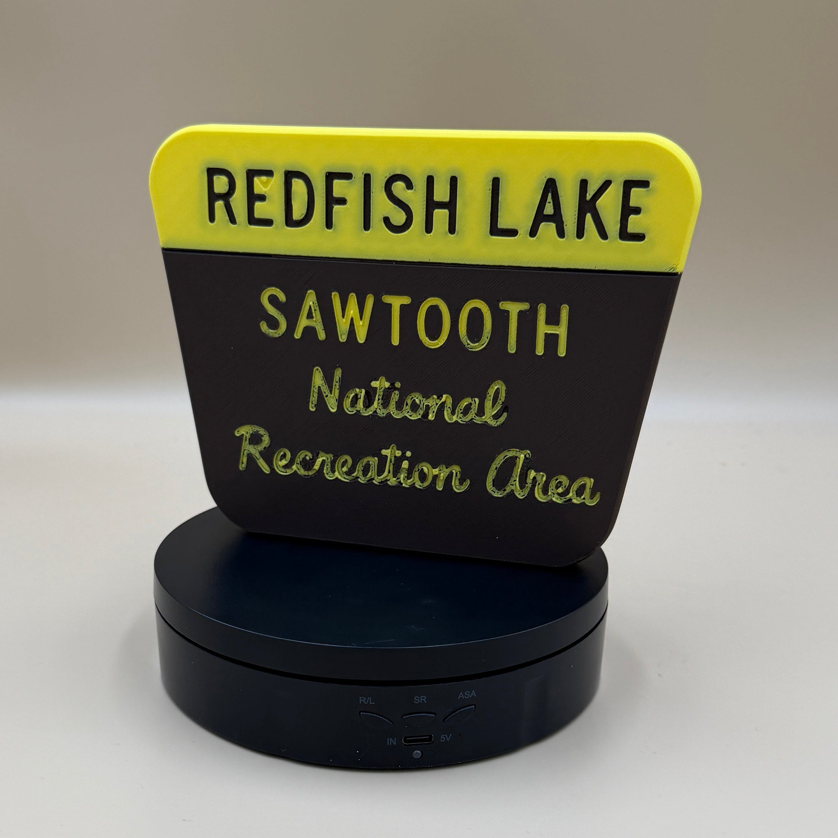 Redfish Lake Sawtooth National Recreation Area Sign