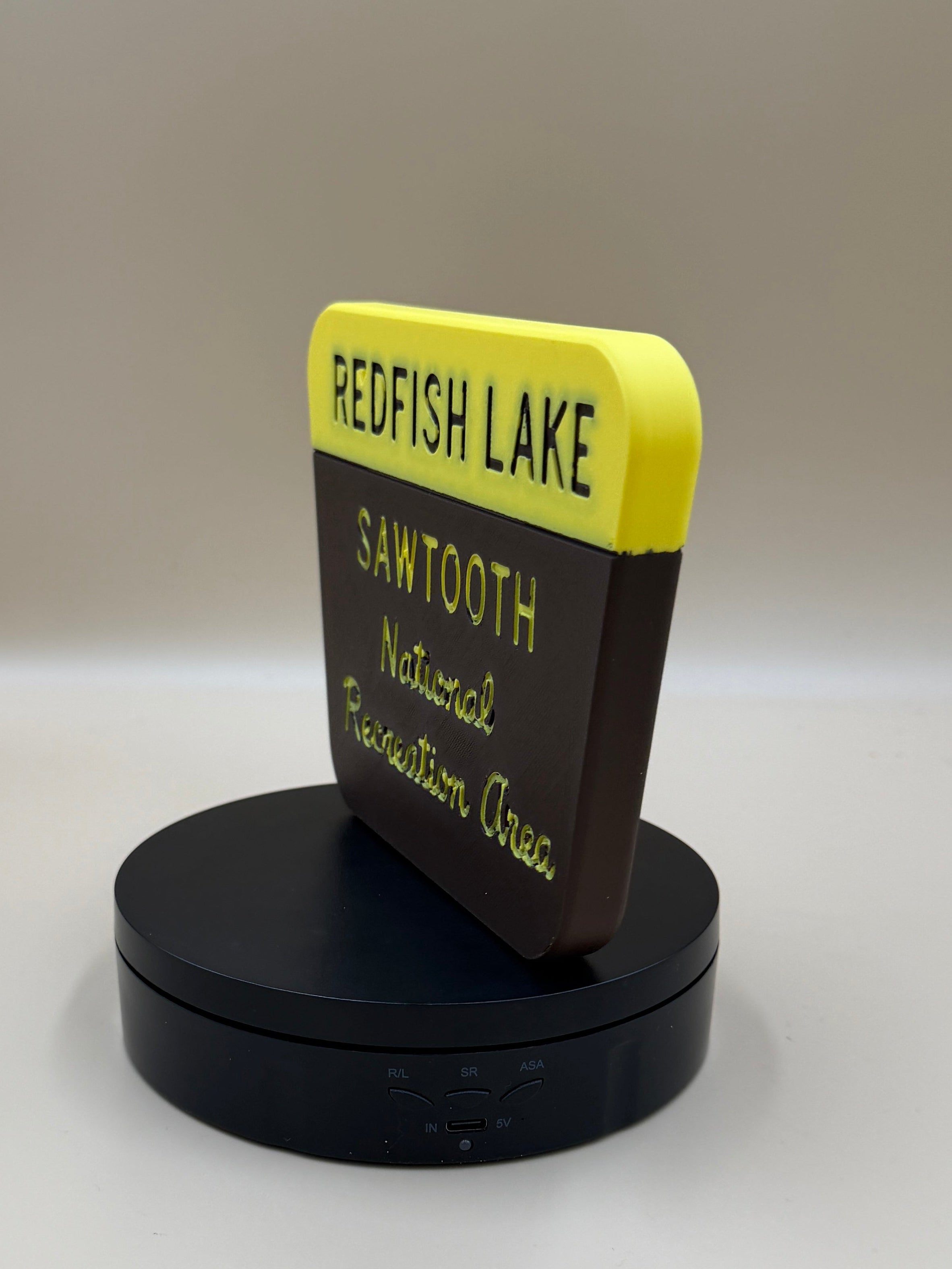 Redfish Lake Sawtooth National Recreation Area Sign