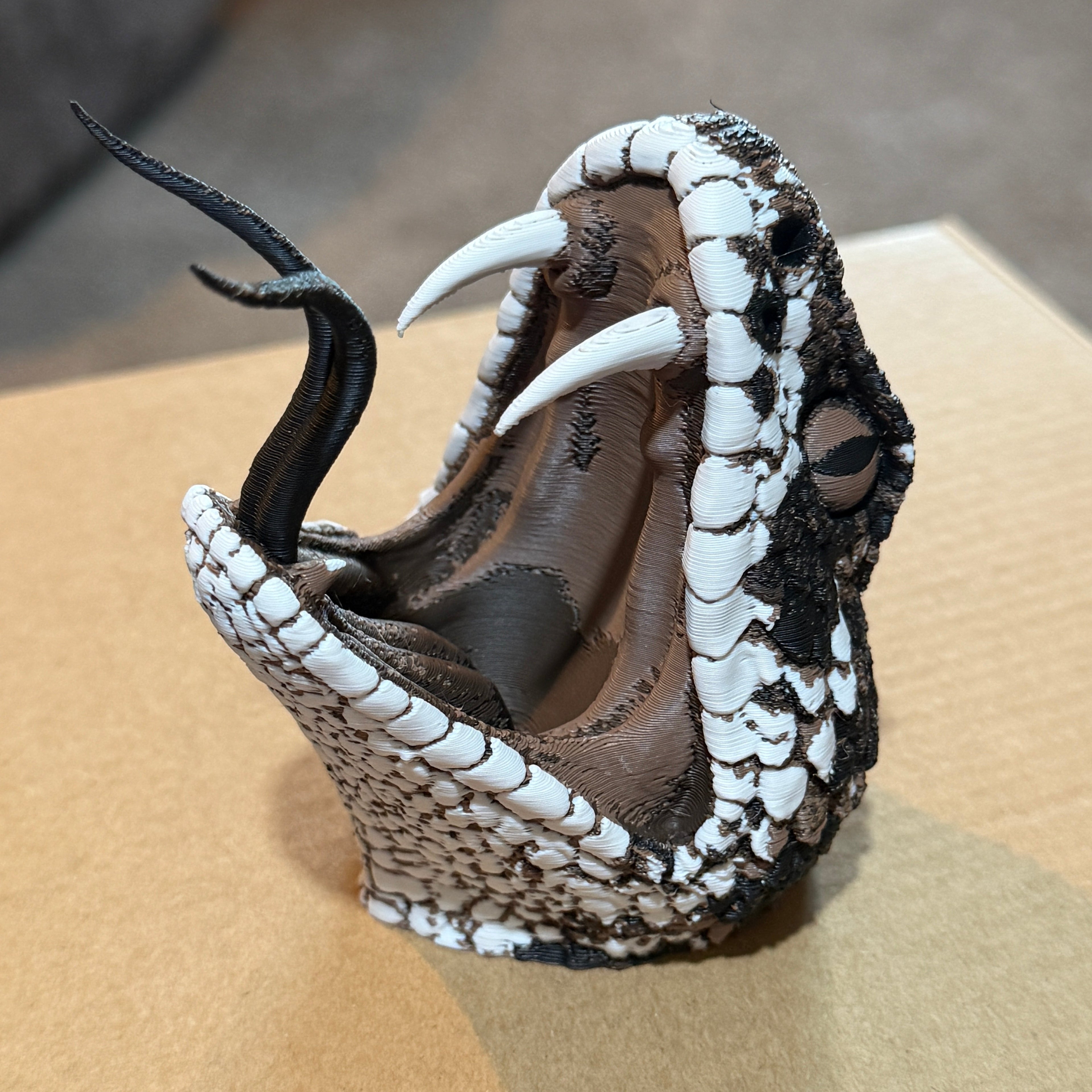 Rattlesnake Head - PLA Indoors only