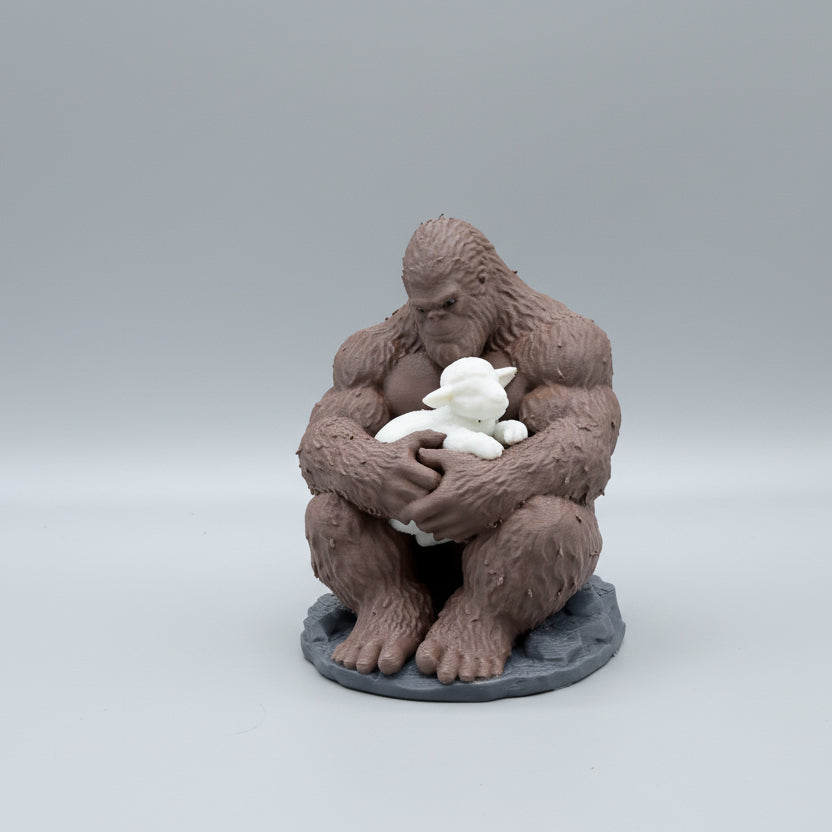 Bigfoot Holding a Lamb - Easter Edition