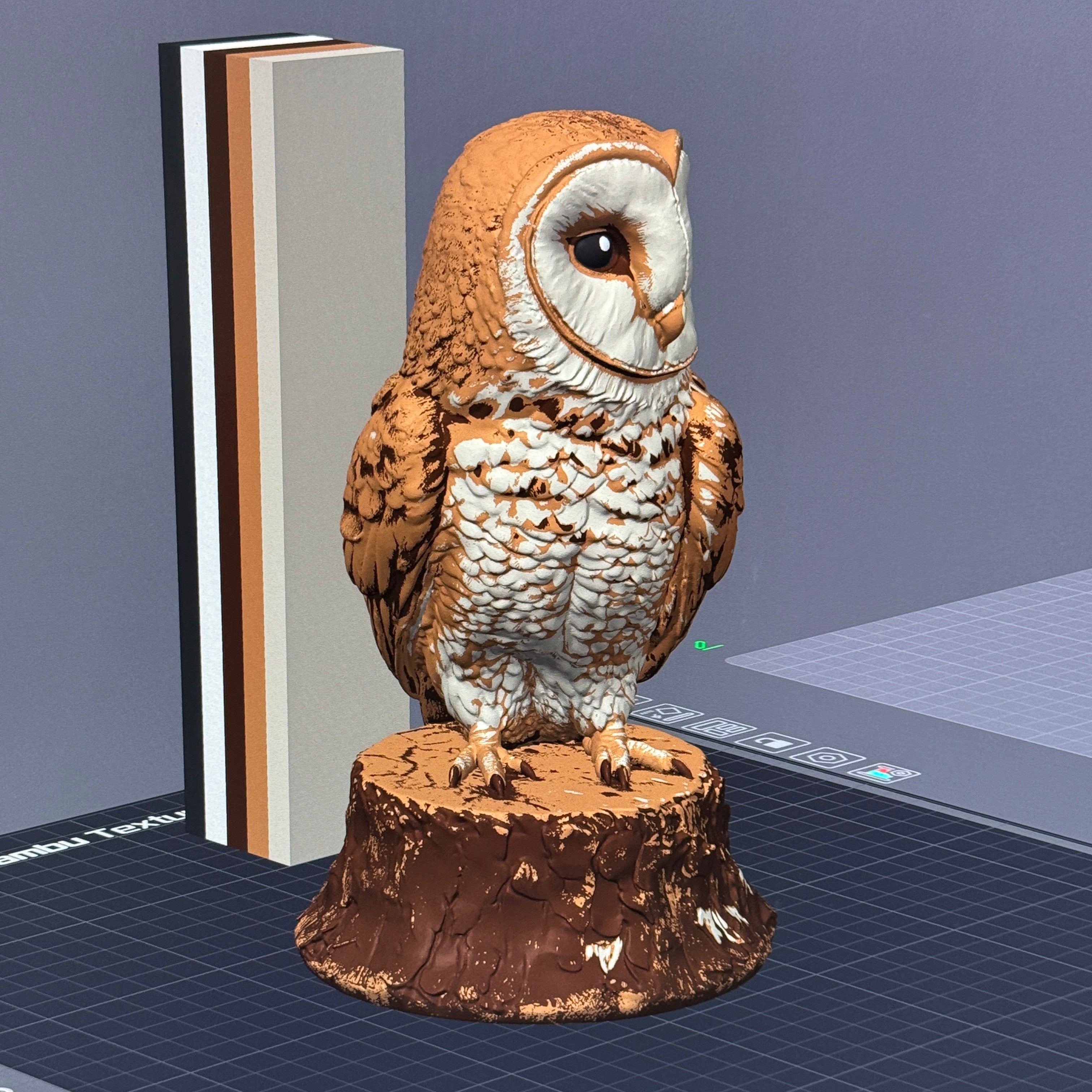 The Quiet Sentinel Barn Owl 3MF + Commercial License