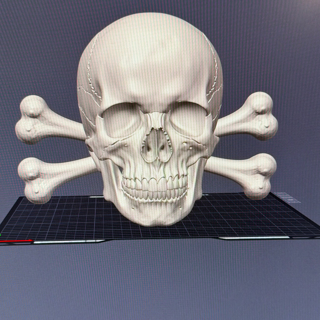 Skull and Cross Bones Hat Holder - Commercial License