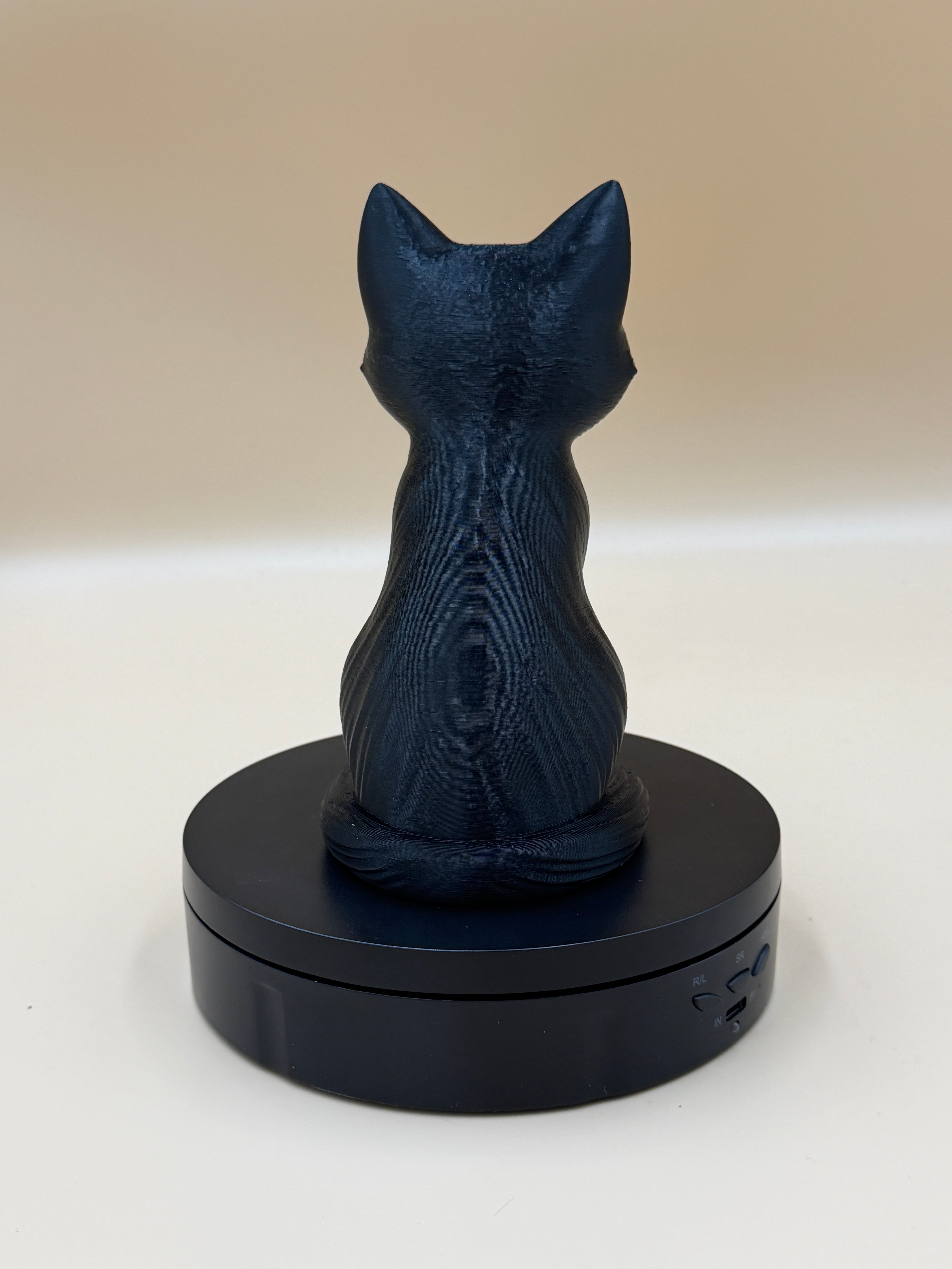 Moon-watch Cat Statue