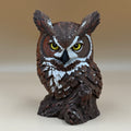 Great Horned Owl Bust