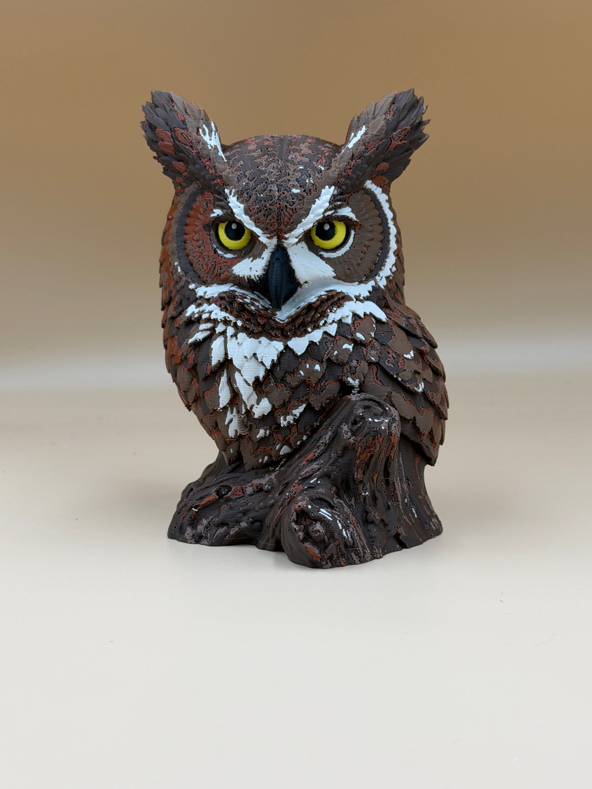 Great Horned Owl Bust