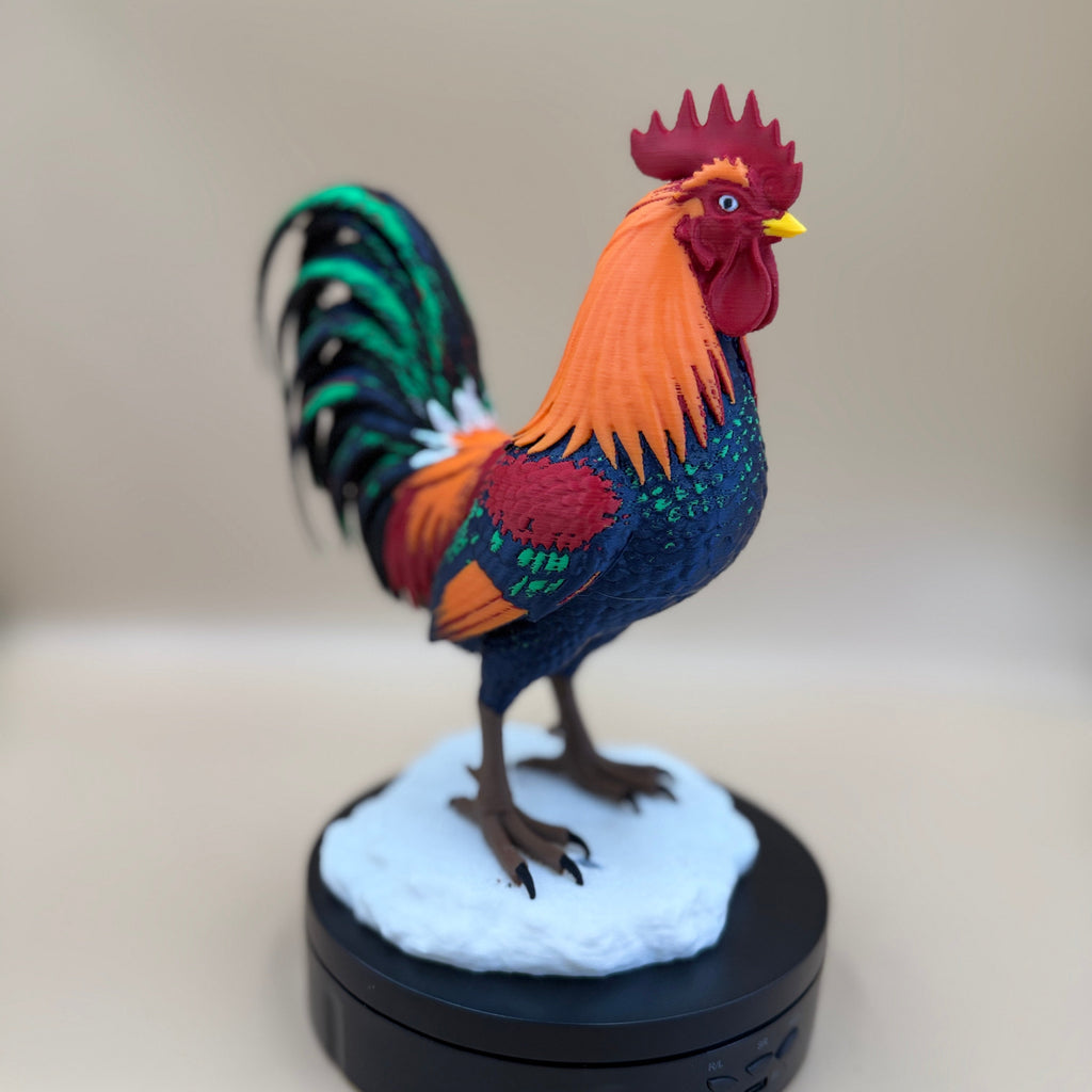 Rainbow Rooster - PLA version - Indoor Only