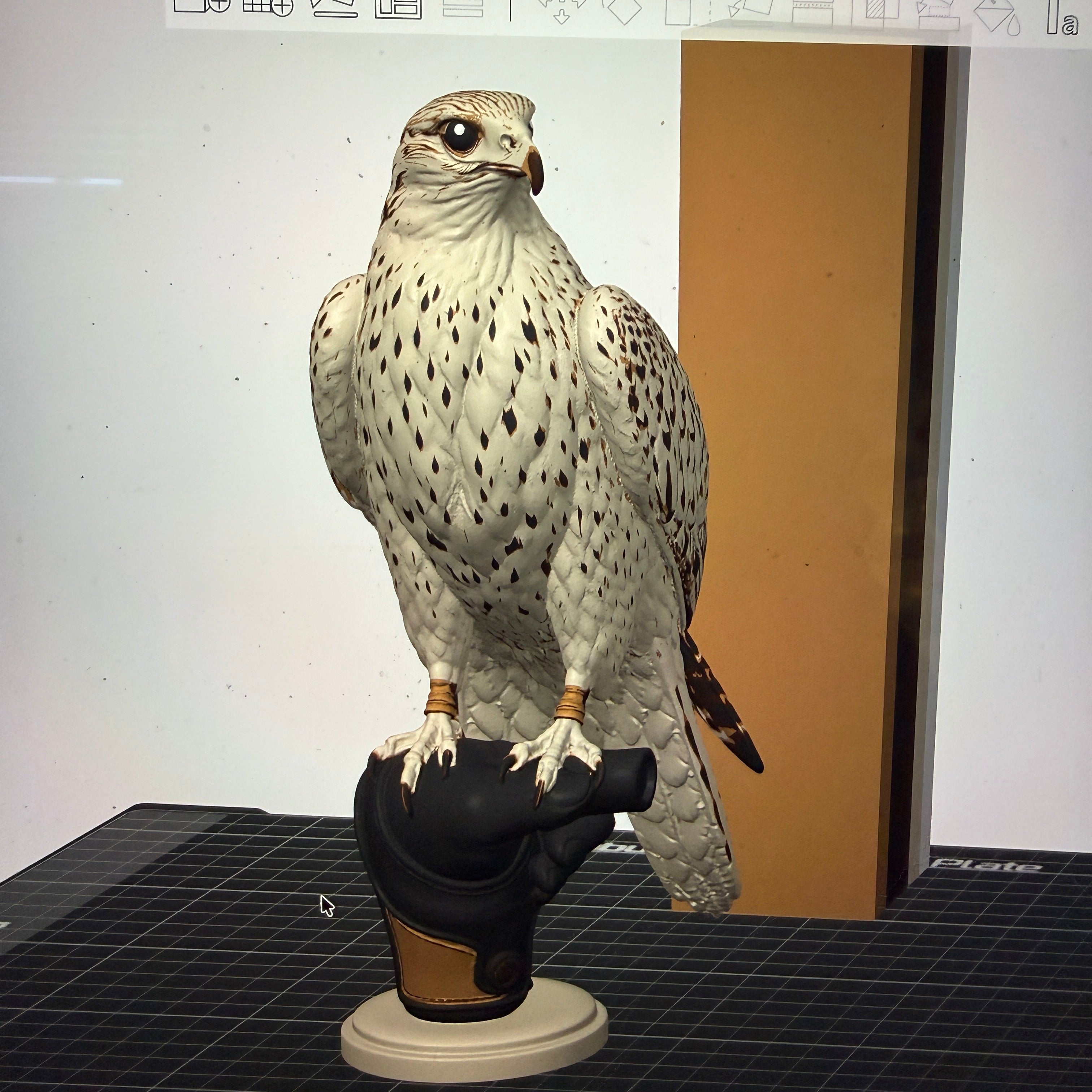 Falcon on Glove- Commercial License