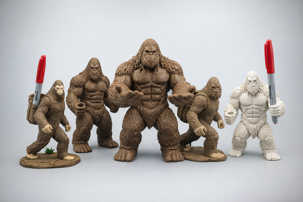 Sasquatch Marker/Pen Holder