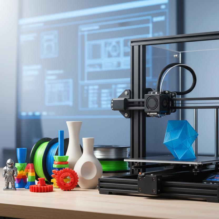 Custom 3D Printing service in professional workshop setting