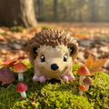Hedgehog 3D Print in cozy woodland setting