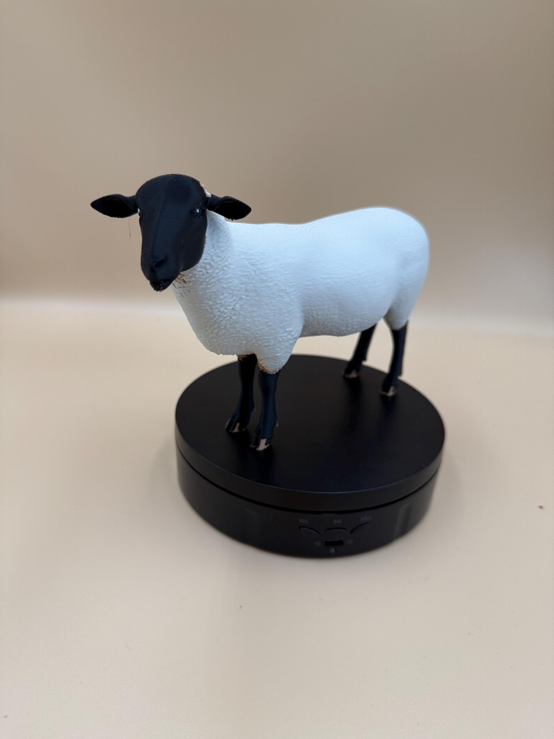 Suffolk Black Face Sheep  Realistic 3D Printed Farm Animal Decor | Rustic Sheep Figurine | Idaho