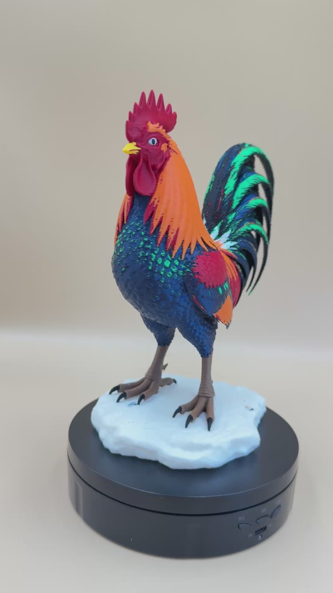 Rainbow Rooster - PLA version - Indoor Only