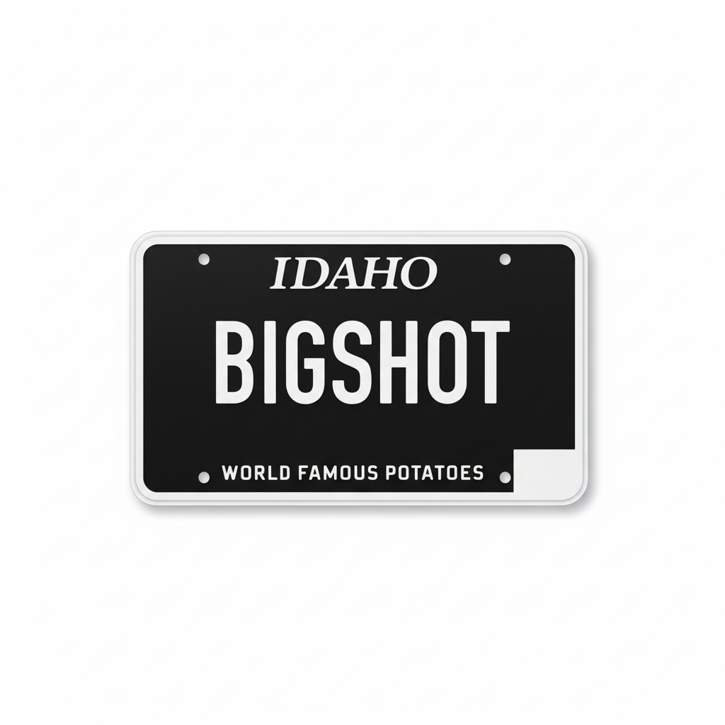 Single License Plate