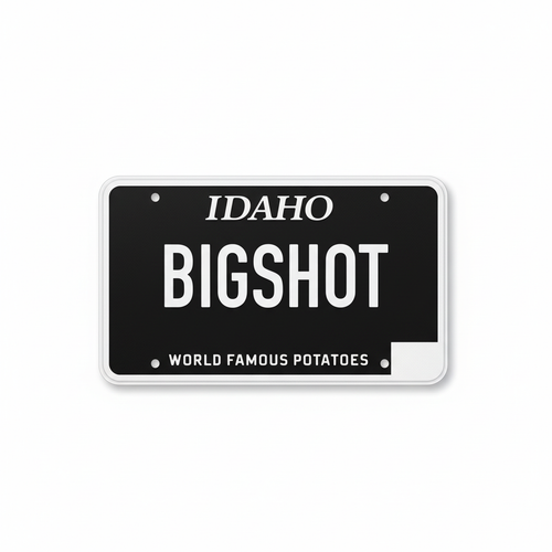 Single License Plate